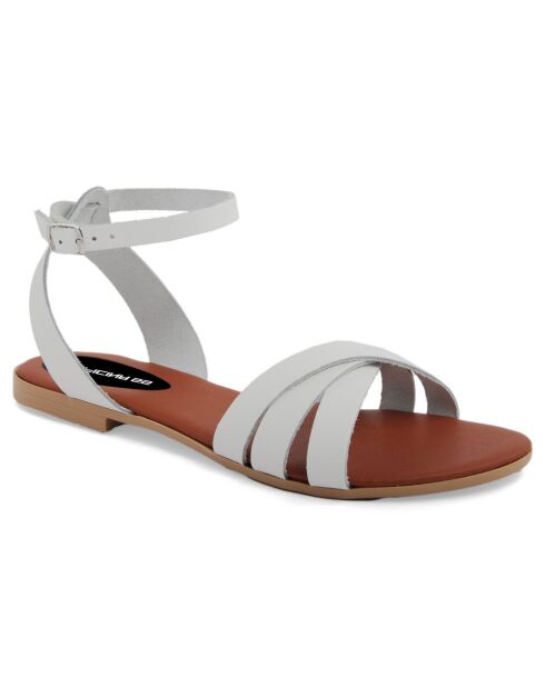Sandales en Cuir Senda blanches
