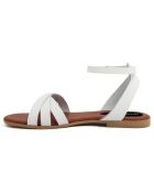 Sandales en Cuir Senda blanches