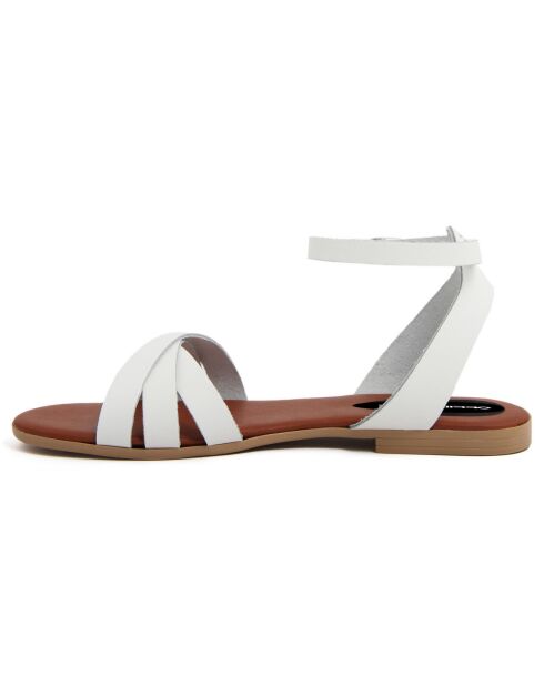 Sandales en Cuir Senda blanches