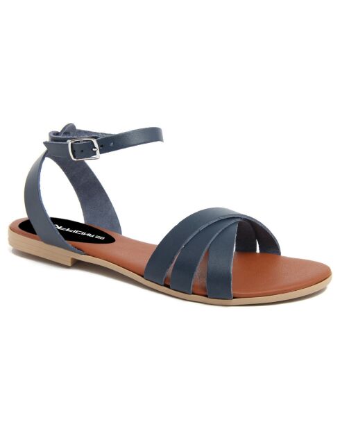 Sandales en Cuir Senda bleues
