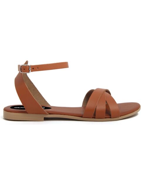 Sandales en Cuir Senda cognac