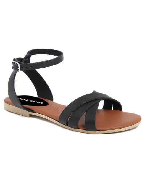 Sandales en Cuir Senda noires