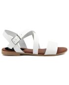 Sandales en Cuir Adeline blanches