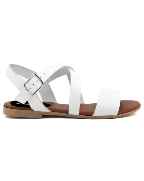 Sandales en Cuir Adeline blanches