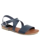 Sandales en Cuir Adeline bleues
