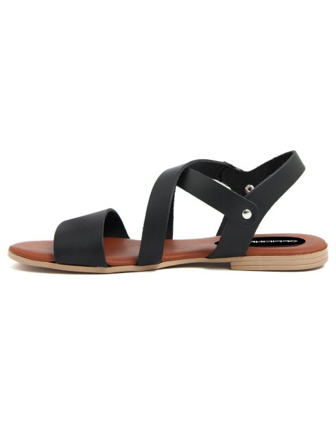 Sandales en Cuir Adeline noires