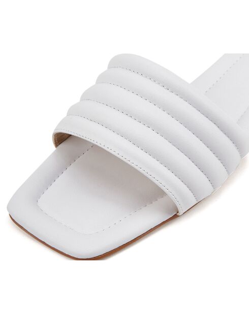 Mules Laurie blanches
