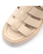 Sandales Lisa beiges - Talon 8 cm