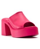 Mules Ines fuchsia - Talon 8 cm