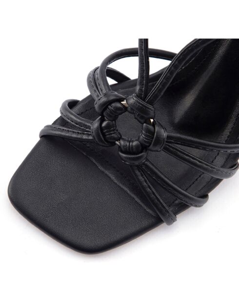 Sandales Alba noires - Talon 8.5 cm