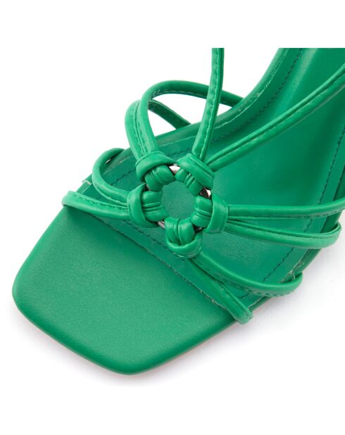 Sandales Alba vertes - Talon 8.5 cm