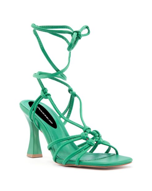 Sandales Alba vertes - Talon 8.5 cm