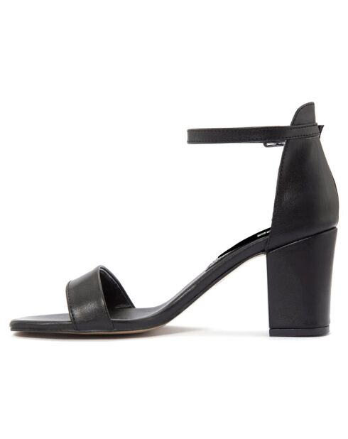 Sandales Justine noires - Talon 8 cm
