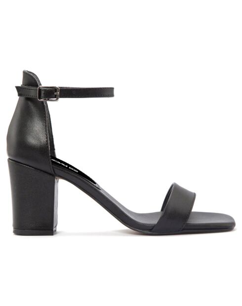 Sandales Justine noires - Talon 8 cm
