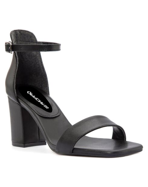 Sandales Justine noires - Talon 8 cm