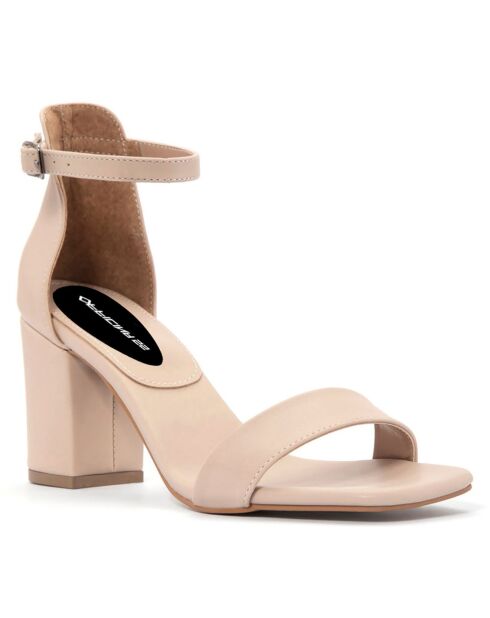 Sandales Justine nude - Talon 8 cm