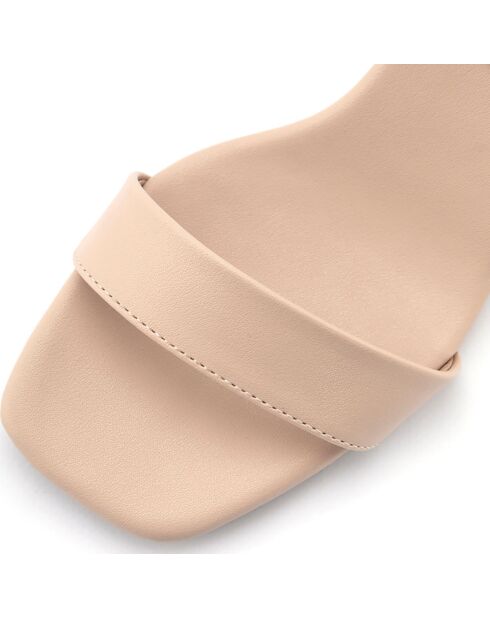 Sandales Justine nude - Talon 8 cm