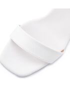 Sandales Justine blanches - Talon 8 cm