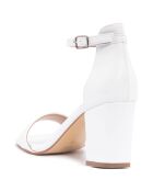 Sandales Justine blanches - Talon 8 cm