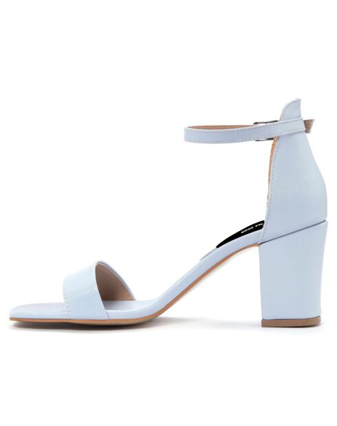Sandales Justine bleues - Talon 8 cm