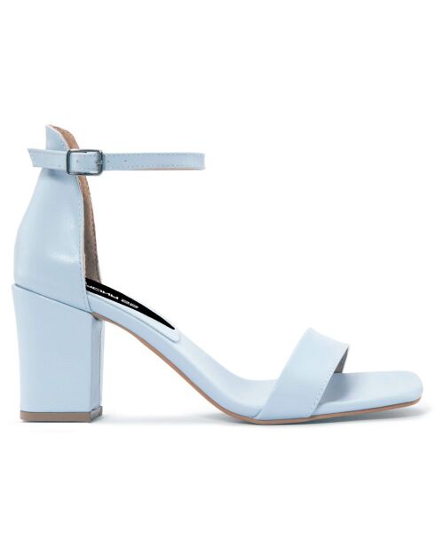 Sandales Justine bleues - Talon 8 cm