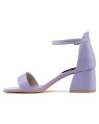 Sandales Caroline violettes - Talon 6 cm