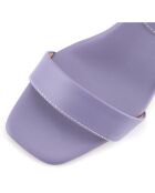 Sandales Caroline violettes - Talon 6 cm