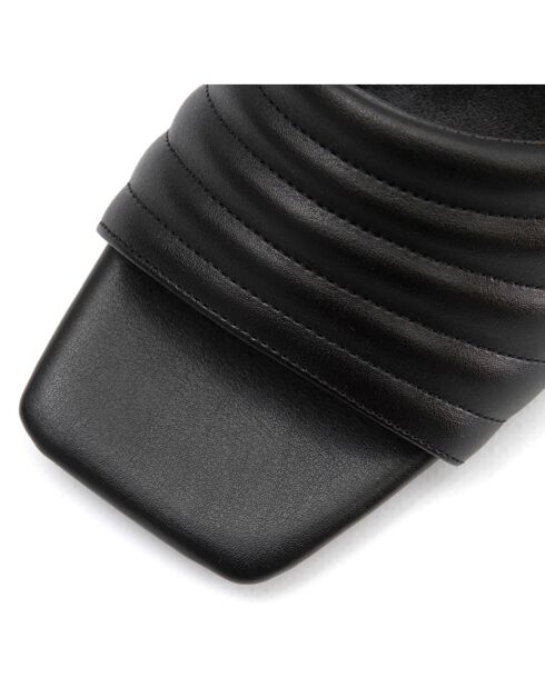 Mules Ella noires - Talon 5.5 cm