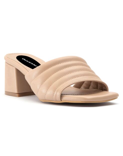 Mules Ella nude - Talon 5.5 cm