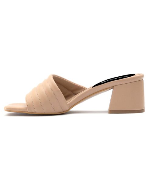 Mules Ella nude - Talon 5.5 cm