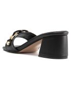 Mules Clara noires - Talon 5.5 cm