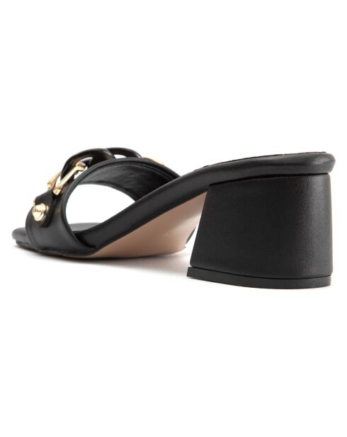 Mules Clara noires - Talon 5.5 cm