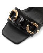Mules Clara noires - Talon 5.5 cm