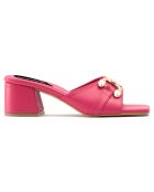 Mules Domitille fuchsia - Talon 5.5 cm