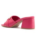 Mules Domitille fuchsia - Talon 5.5 cm