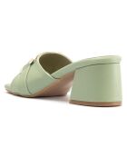 Mules Domitille vertes - Talon 5.5 cm