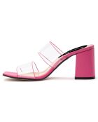 Mules Louise fuchsia - Talon 5.5 cm