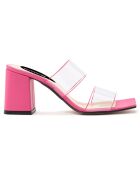 Mules Louise fuchsia - Talon 5.5 cm