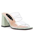 Mules Louise menthe - Talon 5.5 cm