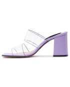 Mules Louise lilas - Talon 5.5 cm