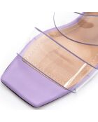 Mules Louise lilas - Talon 5.5 cm