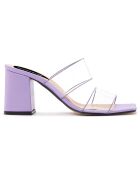 Mules Louise lilas - Talon 5.5 cm