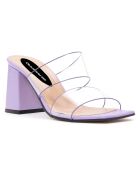 Mules Louise lilas - Talon 5.5 cm
