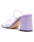 Mules Louise lilas - Talon 5.5 cm