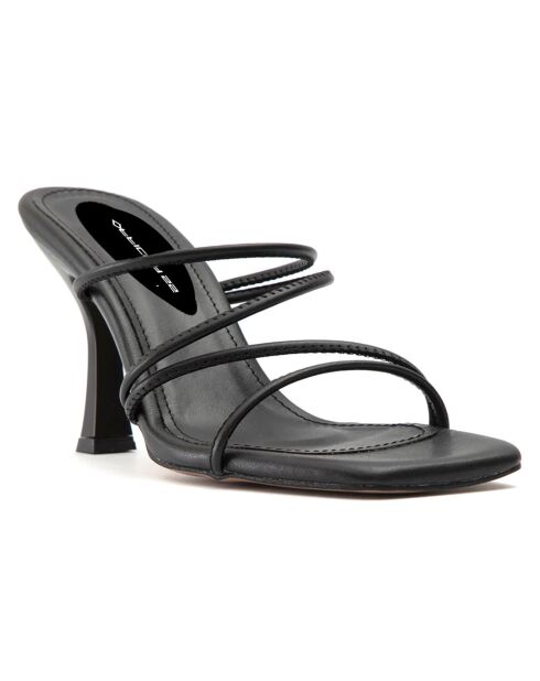 Mules Claire noires - Talon 8 cm