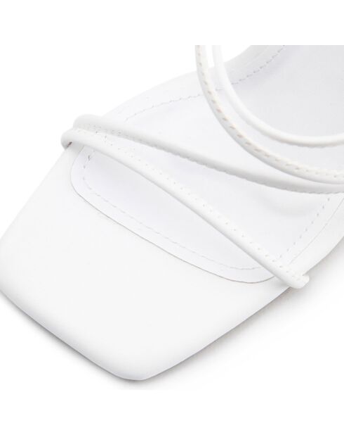 Mules Claire blanches - Talon 8 cm