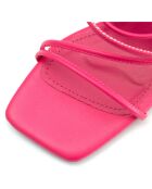 Mules Claire fuchsia - Talon 8 cm
