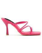 Mules Claire fuchsia - Talon 8 cm