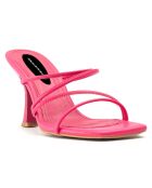 Mules Claire fuchsia - Talon 8 cm