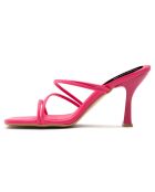 Mules Claire fuchsia - Talon 8 cm